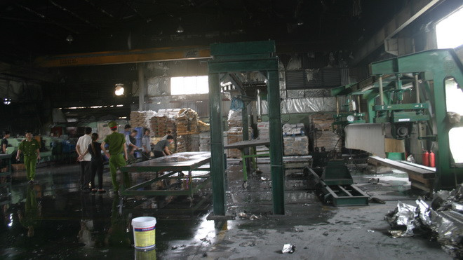Phú Thọ: Cháy lớn tại Khu công nghiệp Thụy Vân