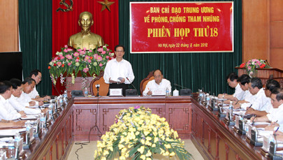 Thủ tướng Nguyễn Tấn Dũng chỉ đạo tập trung xử lý các vụ án tham nhũng nghiêm trọng, phức tạp