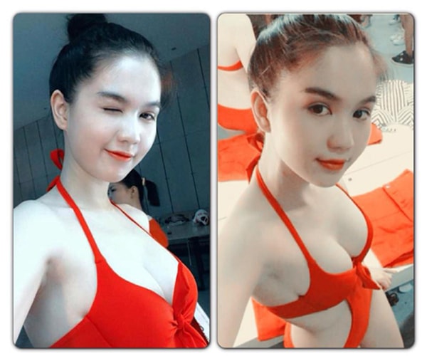 Ngọc Trinh gây sốt cộng đồng vói ảnh bikini đỏ rực hút mắt