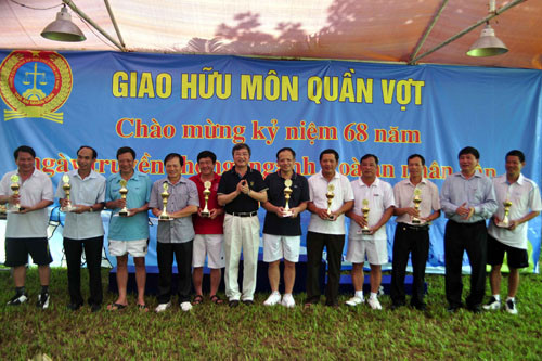TAND TP Hà Nội tổ chức Giải giao hữu môn quần vợt mở rộng năm 2013