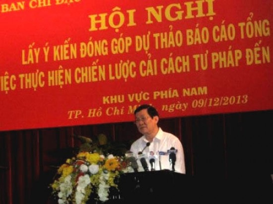 Hội nghị lấy ý kiến về Dự thảo báo cáo tổng kết thực hiện Nghị quyết 49 ở khu vực phía Nam