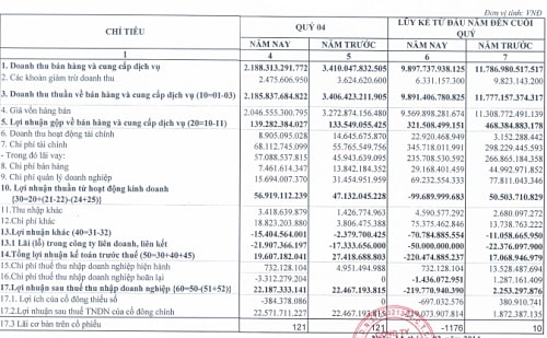 POM: Năm 2013 lỗ ròng 219 tỷ đồng