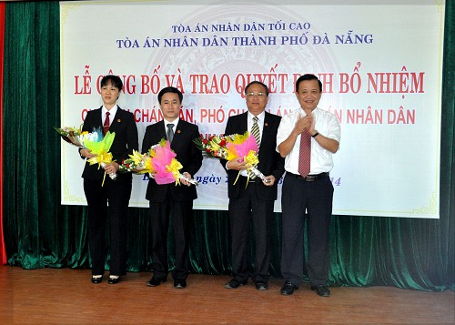 Bổ nhiệm Chánh án và Phó Chánh án TAND TP. Đà Nẵng