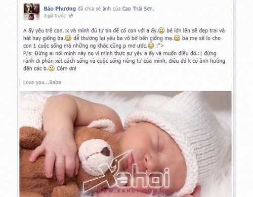 Hậu hình quy y, người yêu tin đồn tung ảnh Cao Thái Sơn và con trai