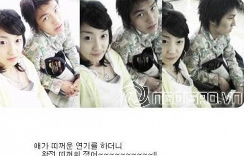 Lộ ảnh Lee Min Ho thời mặc quần ống rộng, hồn nhiên hôn má bạn gái