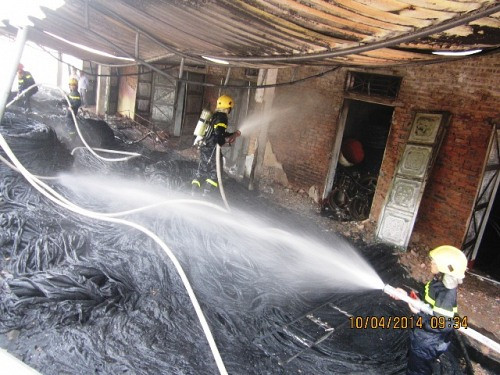 Hỏa hoạn tại nhà máy nước thành phố Hà Tĩnh