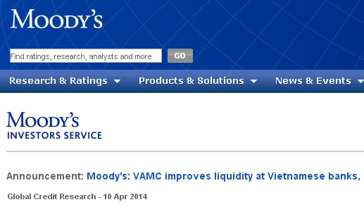 Moody’s: Sinh lợi từ chiết khấu trái phiếu VAMC có thể không nhiều