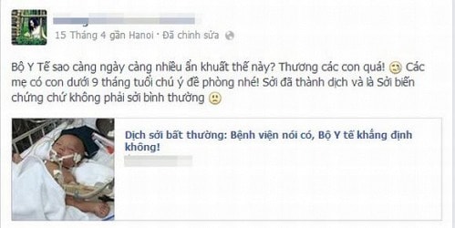 Dịch sởi bùng phát, dich soi, banh soi, chet do benh soi,