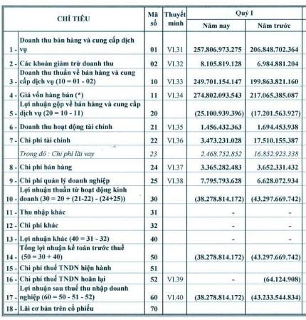 VST: Lỗ quý thứ 9 liên tiếp