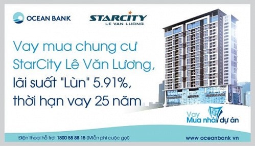 Oceanbank cho vay mua chung cư với lãi suất 5.91%