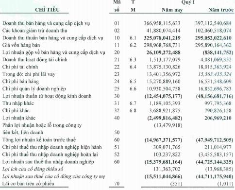 HLG: Đột biến doanh thu BĐS, quý 1 vẫn chưa thể thoát lỗ