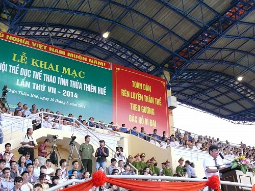 Thừa Thiên Huế: Khai mạc đại hội thể dục thể thao lần thứ VII - 2014