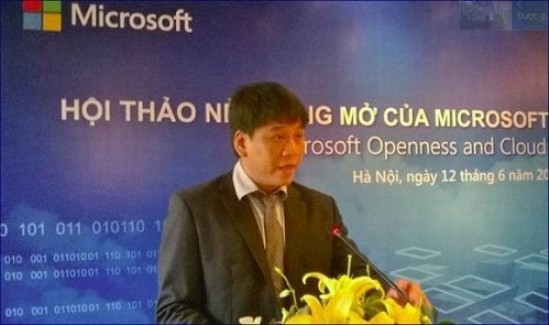 microsoft, dien toan dam may, chinh phu dien tu viet nam, chinh phu dien tu