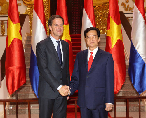 Thủ tướng Nguyễn Tấn Dũng hội đàm với Thủ tướng Hà Lan Mark Rutte