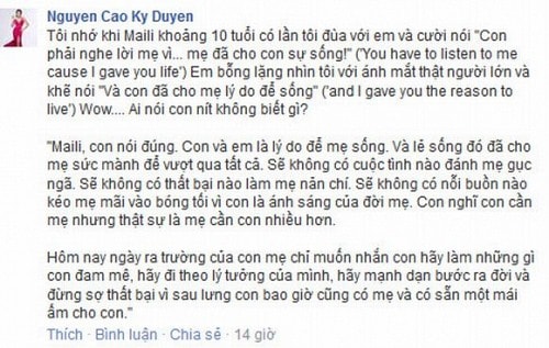 Ky Duyen, MC Ky Duyen, Ky Duyen va con gai, con gai Ky Duyen, chong Ky Duyen,