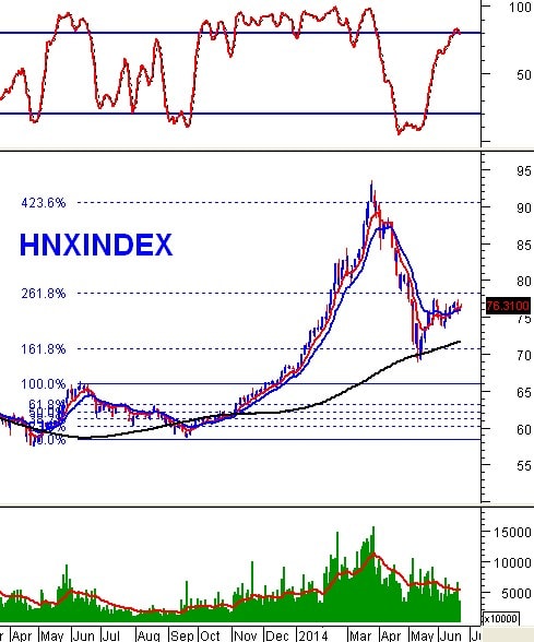 Phân tích kỹ thuật chứng khoán Việt Nam: Tuần 23 - 27/06/2014