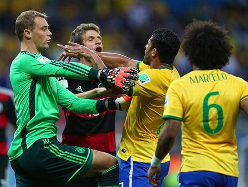 Brazil, co dong vien Brazil, nguoi dan Brazil, doi tuyen brazil, doi tuyen Duc, Marcelo, Scolari, Thomas Muller, Neymar, World Cup 2014