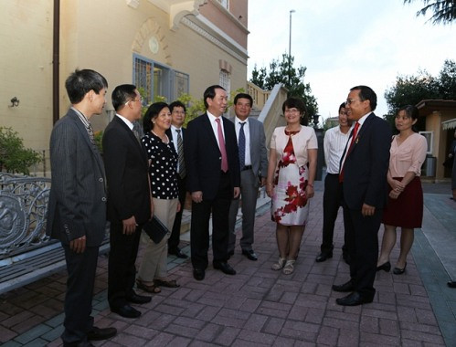 Bộ trưởng Trần Đại Quang hội đàm với Bộ trưởng Bộ Nội vụ Cộng hòa Italia