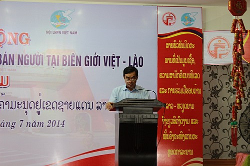 Tuyên truyền phòng chống  mua bán người tại biên giới Việt Nam - Lào