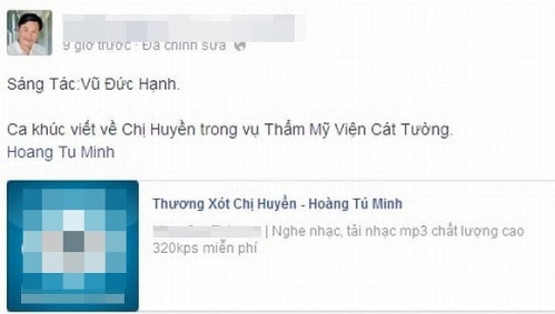 bai hat thuong xot chi huyen, tham my vien cat tuong, phi tang xac chet, vu duc hanh