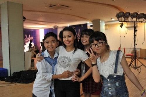 giong hat viet nhi 2014, giong hat viet nhi vong giau mat,  giong hat viet nhi vong giau mat tap 5, the voice kids 2014, giam khao giong hat viet nhi 2014, Do Le Hong Nhung giong hat viet nhi 2014