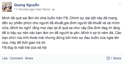 Toàn Shinoda đột ngột qua đời vào đêm hôm qua khiến cư dân mạng bàng hoàng