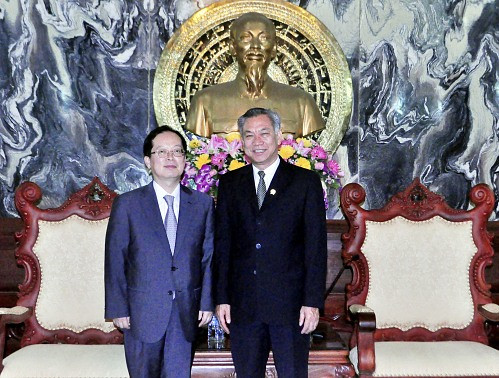 Phó Chánh án TANDTC Tưởng Duy Lượng tiếp Trưởng đại diện Cơ quan hợp tác quốc tế Hàn Quốc tại Việt Nam