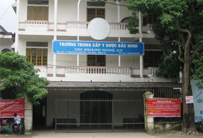 Trường Trung cấp Y Dược Bắc Ninh - CN Nghệ An bị tạm dừng tuyển sinh