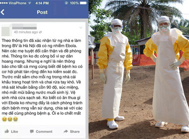 Đã xác định danh tính kẻ tung tin có người nhiễm virus Ebola ở Bệnh viện Bạch Mai
