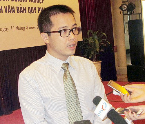 Ông Đậu Anh Tuấn, Trưởng ban pháp chế VCCI: Cần minh bạch thông tin trong quá trình ban hành văn bản