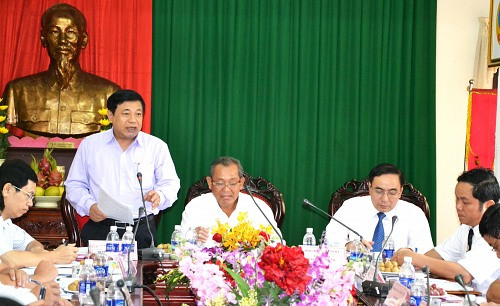 Chánh án TANDTC Trương Hòa Bình làm việc tại TAND tỉnh Nghệ An