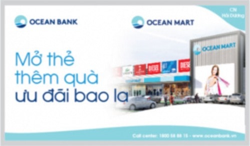 Cùng OceanBank “Mở thẻ thêm quà, ưu đãi bao la” tại Ocean Mart Hải Dương