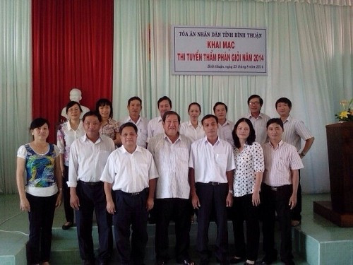 TAND tỉnh Bình Thuận tổ chức thi Thẩm phán giỏi năm 2014