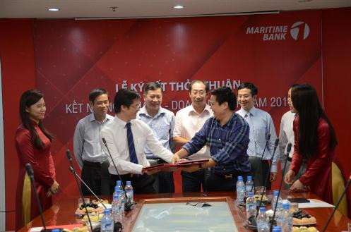  Lễ ký kết thỏa thuận hỗ trợ vốn vay giữa Maritime Bank và đại diện 4 doanh nghiệp vào ngày 22/8/2014 là một trong những hoạt động đầu tiên trong chương trình này.