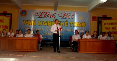 TAND hai cấp tỉnh Nghệ An tổ chức Hội thi Văn nghệ - thể thao lần thứ V