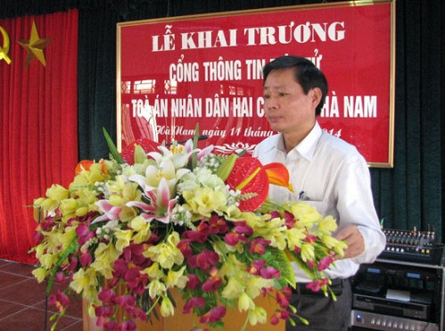 TAND tỉnh Hà Nam khai trương Cổng thông tin điện tử