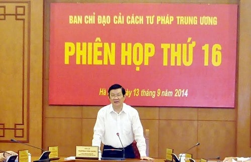 Chủ tịch nước chủ trì phiên họp Ban chỉ đạo Cải cách tư pháp Trung ương