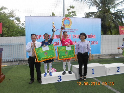 TAND tỉnh An Giang tổ chức thi đấu giải bóng đá nữ