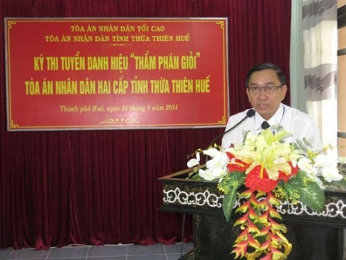 TAND  tỉnh TT-Huế thi tuyển danh hiệu “Thẩm phán giỏi” năm 2014