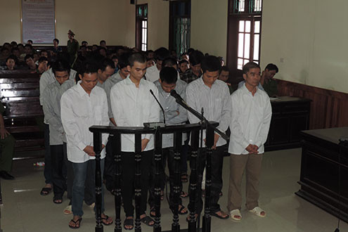 Các đối tượng tham gia hôi của ở Vũng Áng (Hà Tĩnh) lĩnh án cao nhất 30 tháng tù  