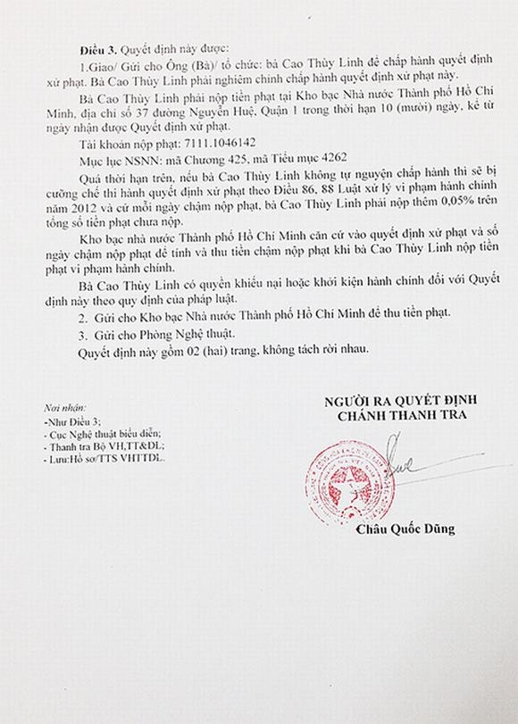 cao thuy linh, thi hoa hau chui,cao thuy linh bi phat 30 trieu, cao thuy linh di nop phat, cao thuy linh hoa hau quoc te 2014, hoa hau quoc te 2014, 