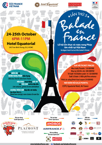 Khám phá Lễ hội ẩm thực Pháp Balade en France 2014 