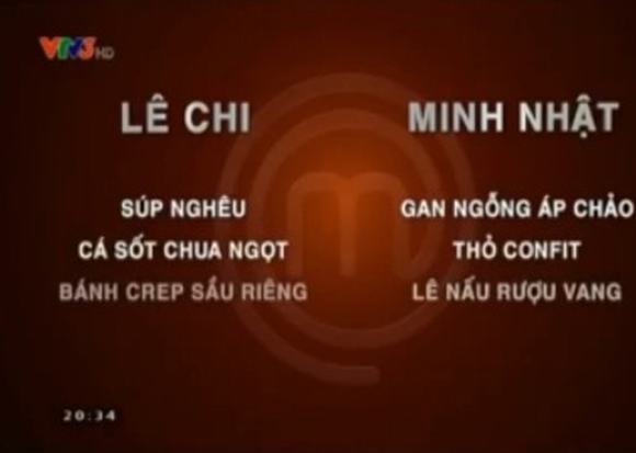 vua dau bep, vua dau bep viet, MasterChef 2014, minh nhat, le chi, chung ket vua dau bep viet