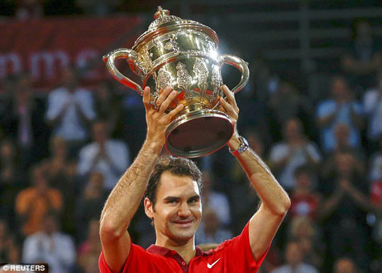 Roger Federer đánh bại David Goffin, giành ngôi vô địch Swiss Indoors Basel