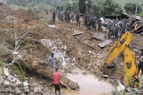 Sri Lanka: Nỗ lực tìm kiếm các nạn nhân trong vụ sạt lở đất