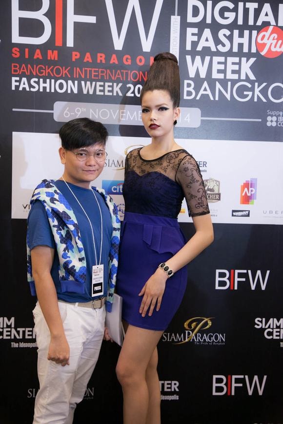 trinh tu trung,Digital Fashion Week, trinh tu trung sang thai lan, stylis viet va sao thai lan, Bangkok International Fashion Week 