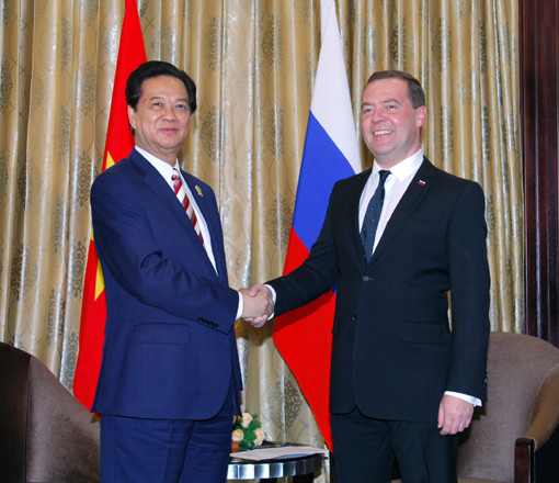 Thủ tướng Nguyễn Tấn Dũng tiếp Thủ tướng LB Nga và Australia