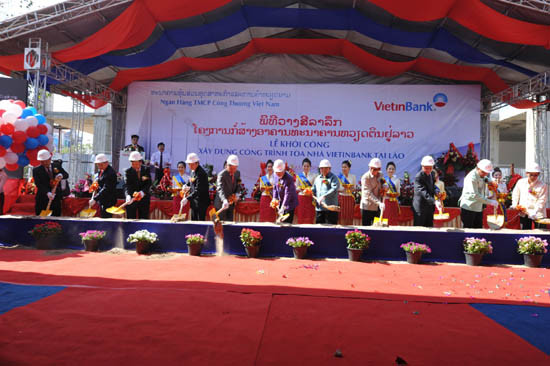 VietinBank khởi công xây dựng Tòa nhà trụ sở và Tổ hợp văn phòng tại Lào