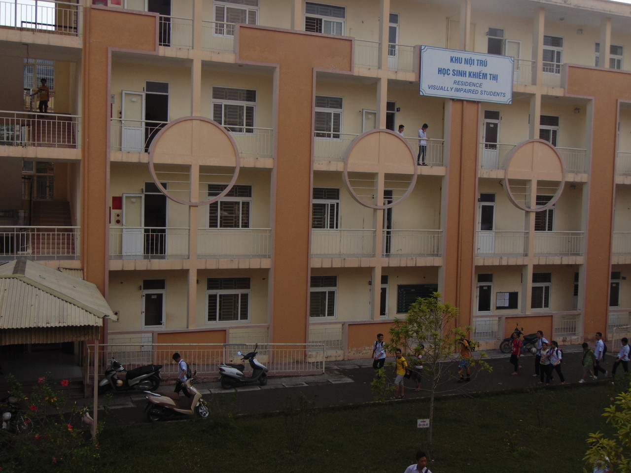 Khu nội trú dành học sinh khiếm thị tại trường PTCS Nguyễn Đình Chiểu 
