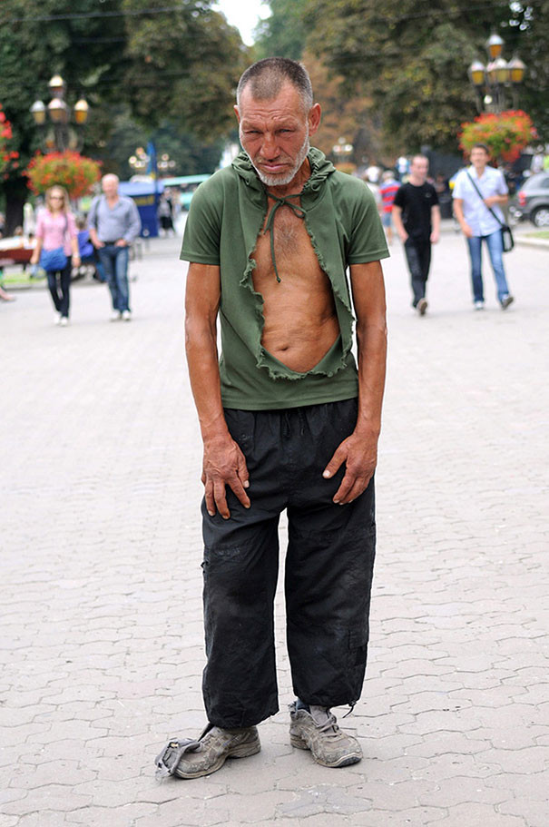 Phong cách thời trang gây sốt của người đàn ông vô gia cư